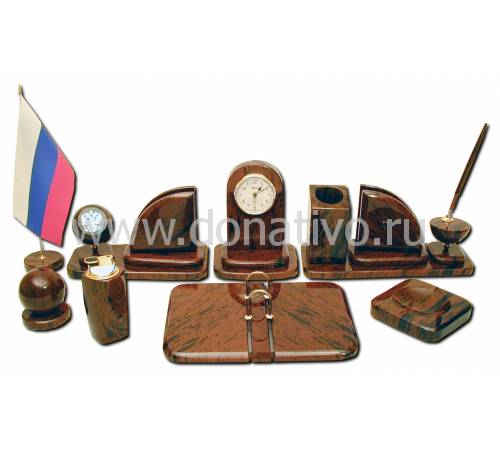 Настольный набор из обсидиана MN27