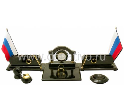 Настольный набор из обсидиана MN43