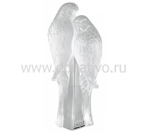 Статуэтка "Два попугая" прозрачная Lalique 1211900