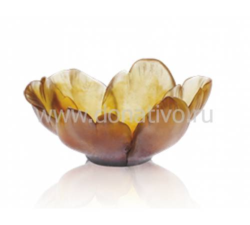 Вазочка для конфет "Tulipe" янтарная Daum 03228