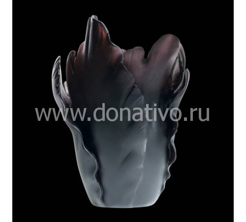 Ваза для цветов коричневая "Tulipe" Daum 05213