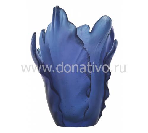 Ваза для цветов "Tulipe" синяя Daum 05213-4