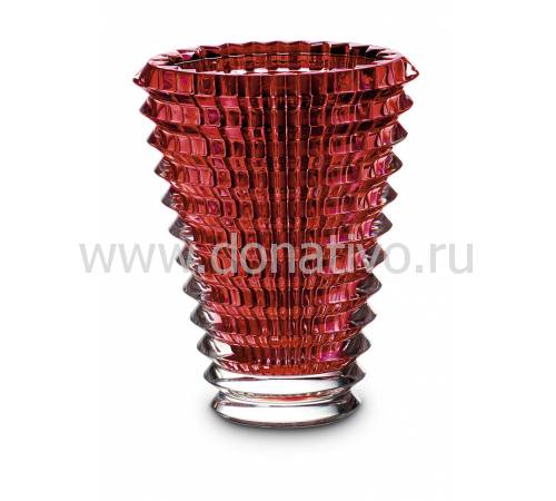 Ваза для цветов овальная красная "Eye" H=15 Baccarat 2807199