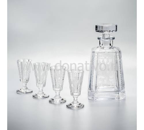 Набор для водки из штофа и 4-х рюмок "Gryphon" Tsar FABERGE 60120