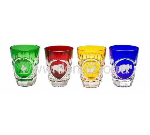 Набор из 4-х рюмок для водки "Hunt" Tsar FABERGE 5481084