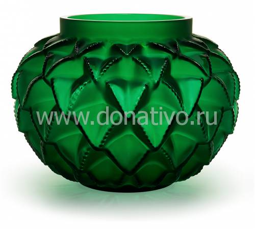 Ваза для цветов зелёная большая "Languedoc" Lalique 10488200