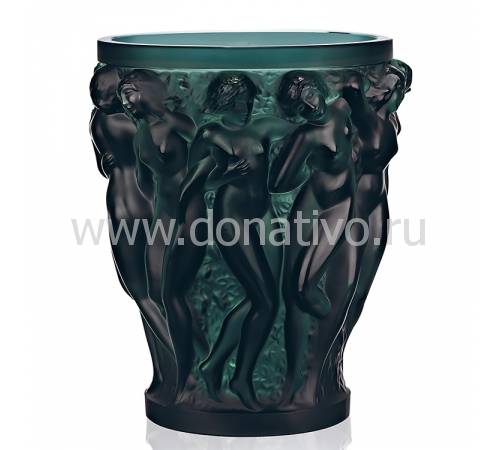 Ваза для цветов зелёная "Bacchantes" Lalique 10547200