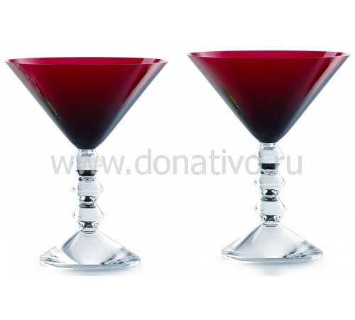 Набор из 2-х красных фужеров для мартини "Vega" Baccarat 2810900