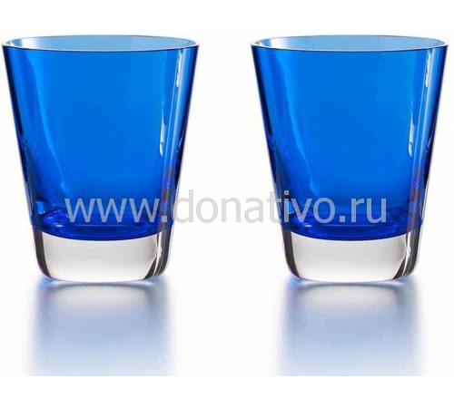Набор из 2-х синих стаканов для сока "Mosaique" Baccarat 2811108