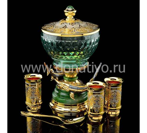 Икорница в наборе "Дары моря" Златоуст RV0040679CG