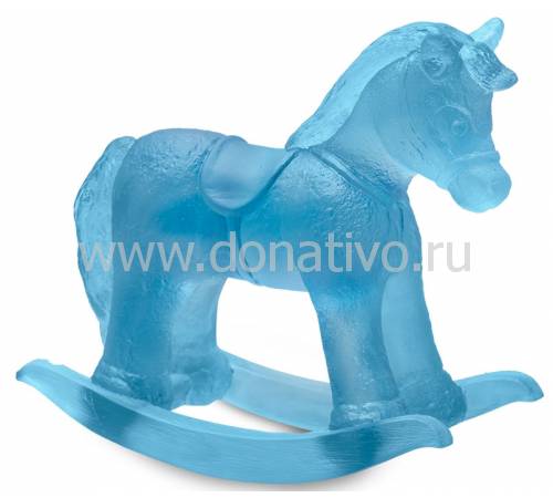 Статуэтка "Лошадка-качалка" синяя Daum 05509-1