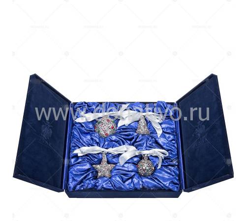 Набор Faberge/Tsar из 4-х ёлочных игрушек "Самоцветы" 680512