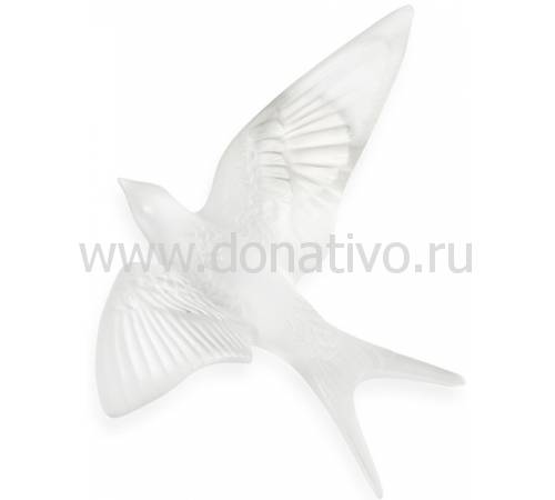 Настенная статуэтка Ласточка "Hirondelles" прозрачная Lalique 10624800