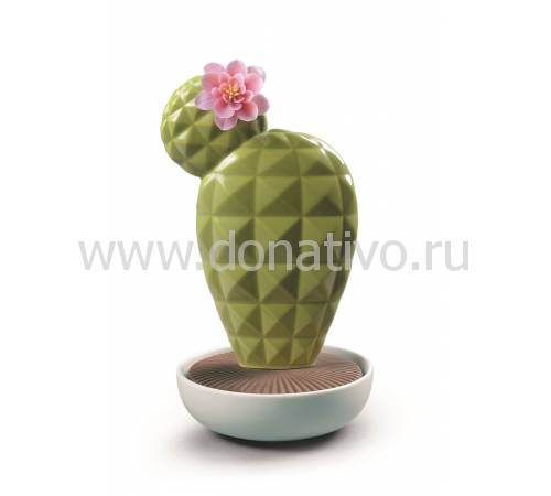 Декоративный цветок "Кактус с белым цветком" Lladro 01040184