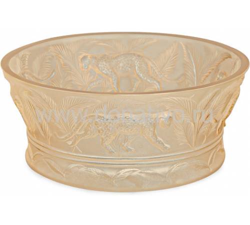 Ваза для фруктов "Jungle" золотая Lalique 10549400