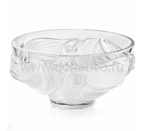 Ваза для фруктов "Poissons combattants" большая Lalique 10672300