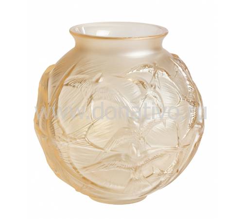 Ваза для цветов золотая "Hirondelles" Lalique 10645000