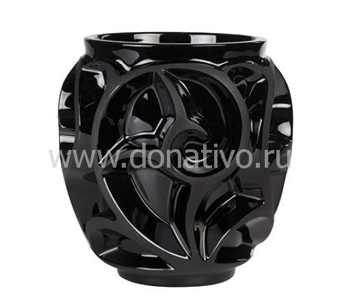 Ваза для цветов чёрная (малая) "Tourbillons" Lalique 10648200