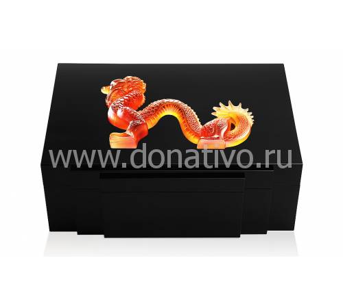 Шкатулка для украшений "Dragon" Амбер Lalique 10203300