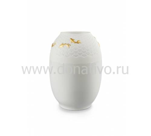 Ваза для цветов "Кои" золотая Lladro 01009462