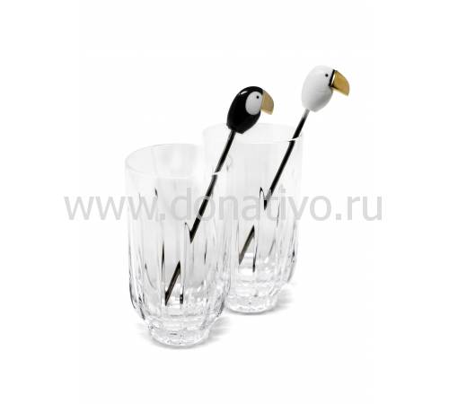 Набор из 2-х стаканов для воды и сока "Toucan" Lladro 01009465