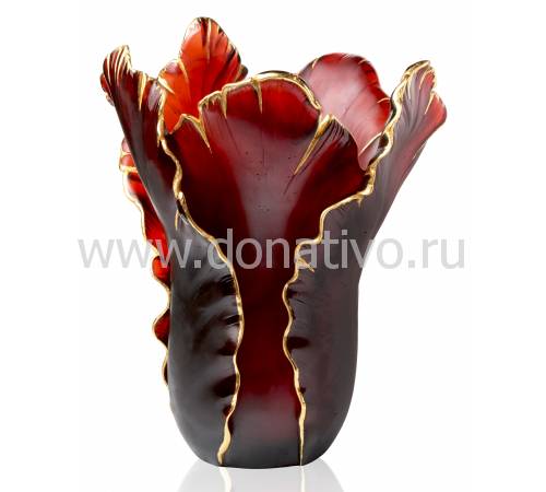 Ваза для цветов "Red & Gold Magnum" Daum (Лимитированная серия 25 экз.) 03375-9