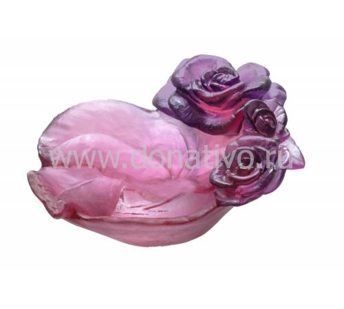 Вазочка для конфет "Rose Passion" красно-фиолетовая Daum 05289-3