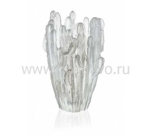 Ваза для цветов "Кактус" Jardin de Cactus белая (h=41) Daum 05673-1