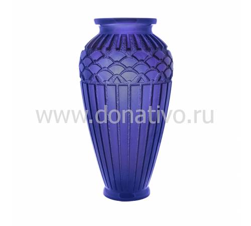 Ваза для цветов "Rythmes" синяя (h=51) Daum 03548-2