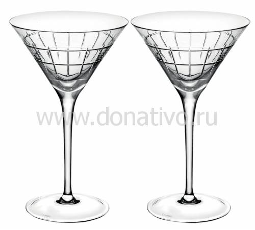 Набор из 2-х бокалов для мартини с палочками "Graphik" Christofle 07945282