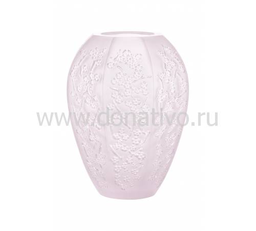 Ваза для цветов "Sakura" розовая H=14 Lalique 10723600