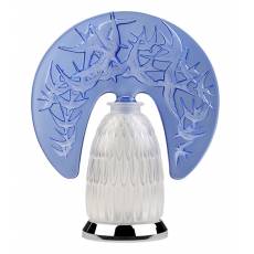 Лампа настольная синяя "Hirondelles" H=34,4 Lalique 10649000