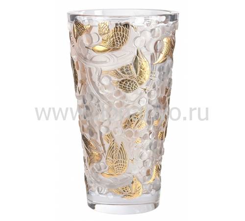 Ваза для цветов "Merles&Raisins" с позолотой Lalique 10732600