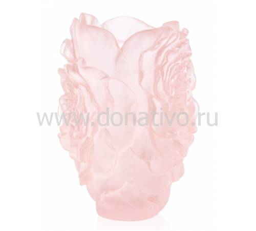 Ваза для цветов "Camelia" H=15 розовая Daum 05734-1