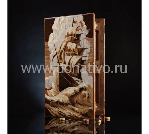 Нарды "Летучий Голландец" из мербау AVTSH00177