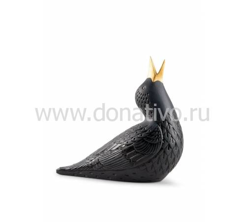Статуэтка "Скворец I" чёрный Lladro 01009676
