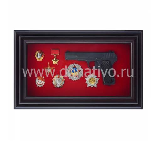 Панно «Коллаж »Пистолет ТТ с наградами ВОВ" RV0051733CG
