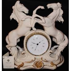 Часы "Кони" Porcellane Principe 402BO/PP