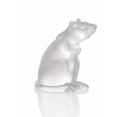 Статуэтка "Крыса" прозрачная Lalique 1404000