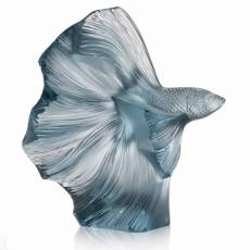 Статуэтка малая/синяя "Боевая рыба" Lalique 10672500