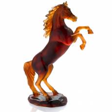 Статуэтка "Гарцующий конь" янтарная Daum (Лимитированная серия 500 экз.) 05585