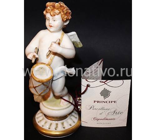 Статуэтка "Ангел с барабаном" Porcellane Principe 1050/PP