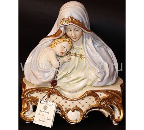 Бюст "Мадонна с ребенком" Porcellane Principe 1032BP/PP