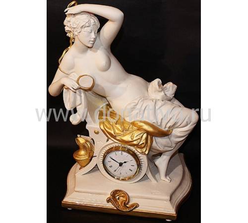 Часы "Дама с зеркалом" Porcellane Principe 412/PP