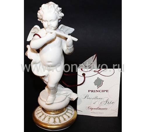 Статуэтка "Ангел с флейтой" Porcellane Principe 1052B/PP