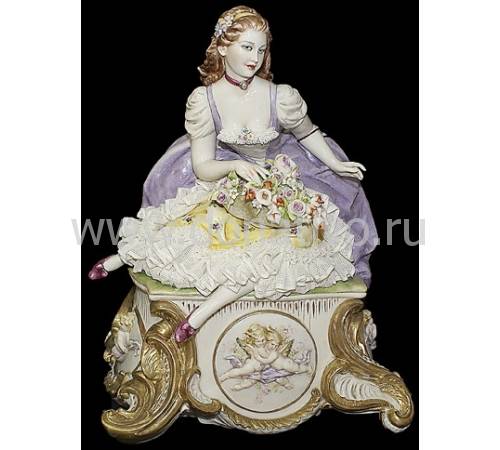 Статуэтка "Дама с цветами" Porcellane Principe 1127/PP