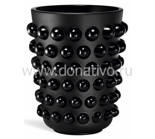 Ваза для цветов чёрная "Mossi" XXL Lalique 10258400