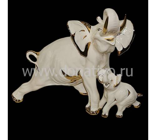 Статуэтка "Слониха со слонёнком" Ahura R1376/1F/AOLY