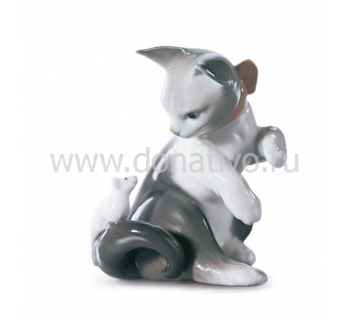 Статуэтка "Кошка и мышка" Lladro 01005236