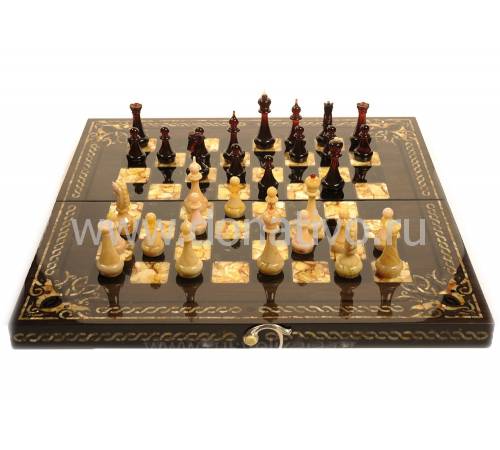 Янтарные шахматы "Тина" ES044